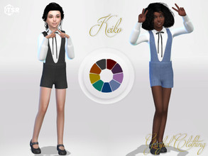 Sims 4 — Keiko by Garfiel — - 12 colours - Everyday, party, formal - Base game compatible - HQ compatible