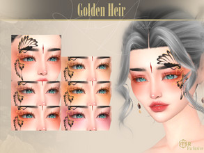 Sims 4 — Golden Heir Blush by Kikuruacchi — - It is suitable for Female and Male. ( Teen to Elder ) - 6 swatches - HQ
