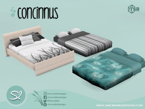 Sims 4 — Concinnus Bed mattress by SIMcredible! — by SIMcredibledesigns.com available at TSR 4 colors variations