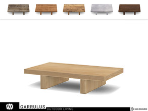 Sims 4 — Garrulus Coffee Table by wondymoon — - Garrulus Outdoor - Coffee Table - Wondymoon|TSR - Creations'2022