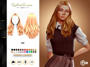 Sims 4 — Bibi Hairstyle by sehablasimlish — I hope you like it.