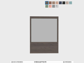 Sims 4 — Boulangerie - Window 3x2 by Syboubou — This is a front window in 2 tiles, available in 12 wooden or painted