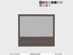 Sims 4 — Boulangerie - Window 3x3 by Syboubou — This is a front window in 3 tiles, available in 12 wooden or painted