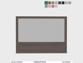 Sims 4 — Boulangerie - Window 3x4 by Syboubou — This is a front window in 4 tiles, available in 12 wooden or painted
