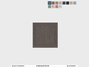 Sims 4 — Boulangerie - Wall panel (square blank) by Syboubou — This is a tileable square wall panel available in 12