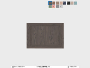 Sims 4 — Boulangerie - Wall panel (square - diagonal) by Syboubou — This is a tileable square wall panel for diagonal