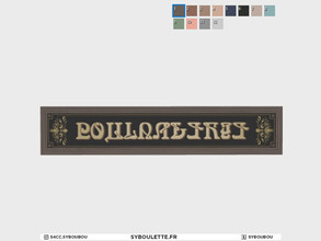 Sims 4 — Boulangerie - Store sign (simlish version) by Syboubou — This is a boulangerie (french bakery) sign written in