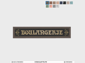 Sims 4 — Boulangerie - Store sign by Syboubou — This is a boulangerie (french bakery) sign written in french.