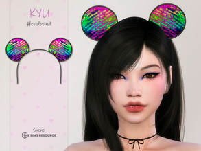 Sims 4 — Kyu v2 Headband by Suzue — -New Mesh (Suzue) -5 Swatches -For Female and Male (Teen to Elder) -Hat Category -HQ