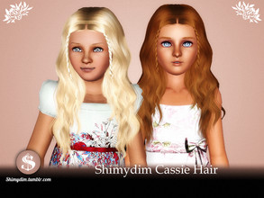 Sims 3 — Cassie Hairstyle - Child by Shimydimsims — Hi! I hope you will like this hair! It's a long wavy hairstyle with 2
