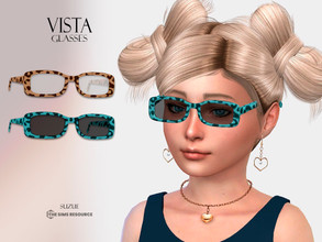 Sims 4 — Vista Glasses Child by Suzue — -New Mesh (Suzue) -10 Swatches -For Female and Male (Child) -HQ Compatible