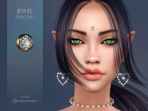 Sims 4 — Jewel Piercing by Suzue — -New Mesh (Suzue) -8 Swatches -For Female and Male (Teen to Elder) -Hat Category -HQ