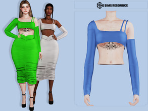 Sims 4 — Julia Top by couquett — top for your sims 8 swatches Custom thumbnail Base game compatible this have all map