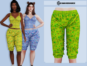 Sims 4 — Lily Pajamas (Pants) by couquett — 11 swatches Custom thumbnail Base game compatible this have all map done