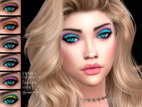 Sims 4 — Debra Eyeshadow N39 by Suzue — -22 Swatches -For Female (Teen to Elder) -HQ Compatible