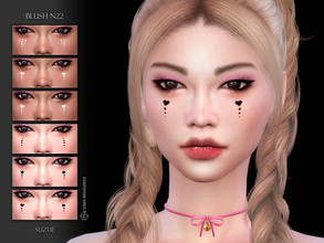 Sims 4 — Blush N22 by Suzue — -16 Swatches -For Female (Teen to Elder) -HQ Compatible