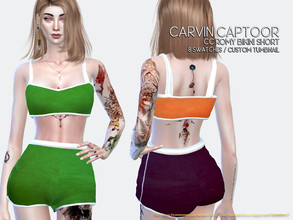 Sims 4 — CC.Romy Bikini Pantsv by carvin_captoor — Created for sims4 Original Mesh All Lod 8 Swatches Don't Recolor And