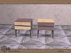 Sims 4 — Juku Bedroom. End Table by soloriya — Wooden end table. Part of Juku Bedroom set. 2 color variations. Category: