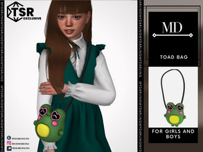 Sims 4 — toad bag child by Mydarling20 — new mesh base game compatible all lods all maps 5 color the texture of this cc