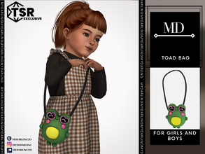 Sims 4 — toad bag toddler by Mydarling20 — new mesh base game compatible all lods all maps 5 color the texture of this cc
