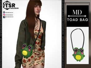 Sims 4 — toad bag Adult by Mydarling20 — new mesh base game compatible all lods all maps 5 color the texture of this cc