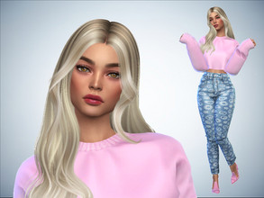 Sims 4 — Julia Lund  by nypisnina — Female sim, only TSR cc is used, no maxis match. Mod from Kijiko to remove EA:s