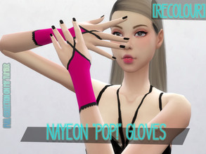 Sims 4 — Nayeon "POP!" Fuchsia Lace Gloves by Marilyly22 — Fuchsia Lace Gloves Accessory. You can find the Full