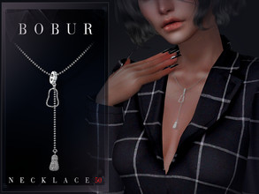 Sims 4 — Peanut Diamond Necklace by Bobur2 — Peanut necklace with diamond ring 2 colors I hope you like it
