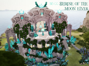 Sims 4 — Shrine of the moon elves by VirtualFairytales — An answer for every question, a place for all the lost, the