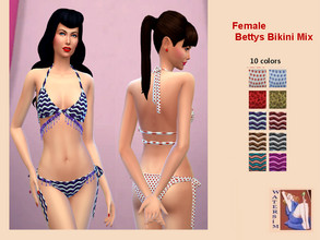 Sims 4 — ws Female Bettys Bikini Mix - RC by watersim44 — ws Female Summer Bettys Bikini Mix - RC It's a standalone