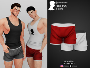 Sims 4 — Bross (Shorts) by Beto_ae0 — Sports short for men, Enjoy it - 09 colors - New Mesh - All Lods - All maps