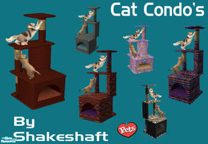 Sims 2 — Cat Condo's by Shakeshaft — A recolour set of the Maxis Los Gatos Condominiums....
