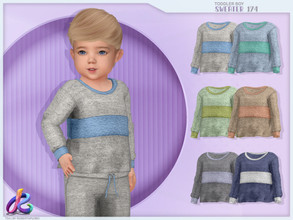 Sims 4 — Toddler Boy Sweater 174 by RobertaPLobo — :: Toddler Sweater 174 - TS4 :: Only for Boys :: 6 swatches :: Custom