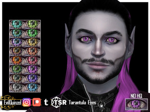 Sims 4 — Tarantula Eyes by EvilQuinzel — Monster eyes for your sims! - Facepaint category; - Female and male; - Teen + ;