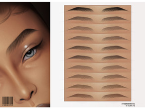 Sims 4 — Eyebrows | N54 | V1 by cosimetic — - Female & Male - 45 Swatches - Custom thumbnail Enjoy! 