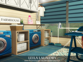 Sims 4 — Leila Laundry by dasie22 — Leila Laundry is a modern laundry room. Please, use code "bb.moveobjects
