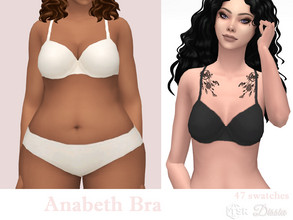 Sims 4 — Anabeth Bra by Dissia — Simple and comfortable everyday bra on straps in many colors :) Available in 47 swatches