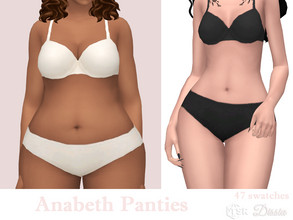Sims 4 — Anabeth Panties by Dissia — Simple and comfortable casual panties in many colors :) Available in 47 swatches