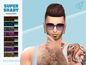 Sims 4 — Super Shady Sunglasses by SimmieV — Oh gurl, now that is some shade! Keep the sun out of your eyes and the