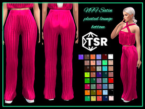 Sims 4 — Satin pleated lounge bottom by Nadiafabulousflow — Hi guys! This upload its a satin pleated lounge bottom - New