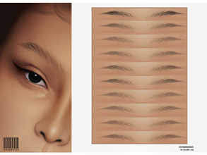 Sims 4 — Eyebrows | N55 by cosimetic — - Female & Male - 45 Swatches - Custom thumbnail Enjoy! 