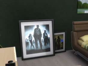 Sims 4 — Eerie Presence Paintings (clutter) by adk23 — Recolor of base game clutter frames to bring a little unsettling