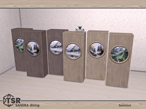 Sims 4 — Sandra Dining. Floor Panel by soloriya — Floor panel with painting. Has slots on the top for decor. Part of