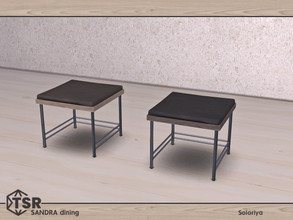 Sims 4 — Sandra Dining. Pouf by soloriya — Pouf. Part of Sandra Dining set. 2 color variations. Category: Comfort -