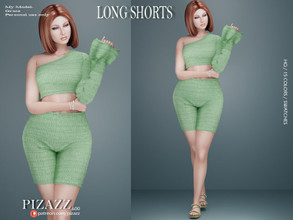 Sims 4 — Casual Long Shorts by pizazz — www.patreon.com/pizazz Casual long length Shorts for your sims Sims 4 games. Pic
