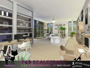 Sims 4 — FGD Room2022010 C by Merit_Selket — spacious Home Office for the whole family in bright white, and light wood