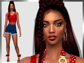 Sims 4 — Oriane Guerin by DarkWave14 — Download all CC's listed in the Required Tab to have the sim like in the pictures.