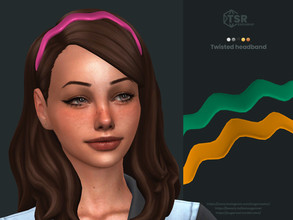 Sims 4 — Twisted headband by sugar_owl — Maxis Match twisted headband for male and female sims. 10 swatches. BG and HQ
