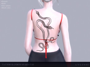 Sims 4 — Tattoo-Random Snakes n30 by ANGISSI — * HQ compatible * Female + Male * Works with all skins * Custom thumbnail