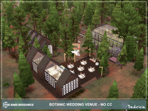 Sims 4 — Botanic Wedding Venue NoCC by Sedricia — Botanic Wedding Venue NoCC Granite Falls Forest, Granite Falls Wedding